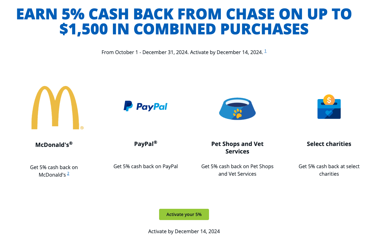 earn high cash back when pay bills  with chase freedom